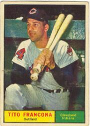 1961 Topps Baseball Cards      503     Tito Francona